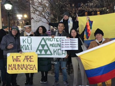 Colombianos se reunieron en NY para pedir respeto por la paz y la vida