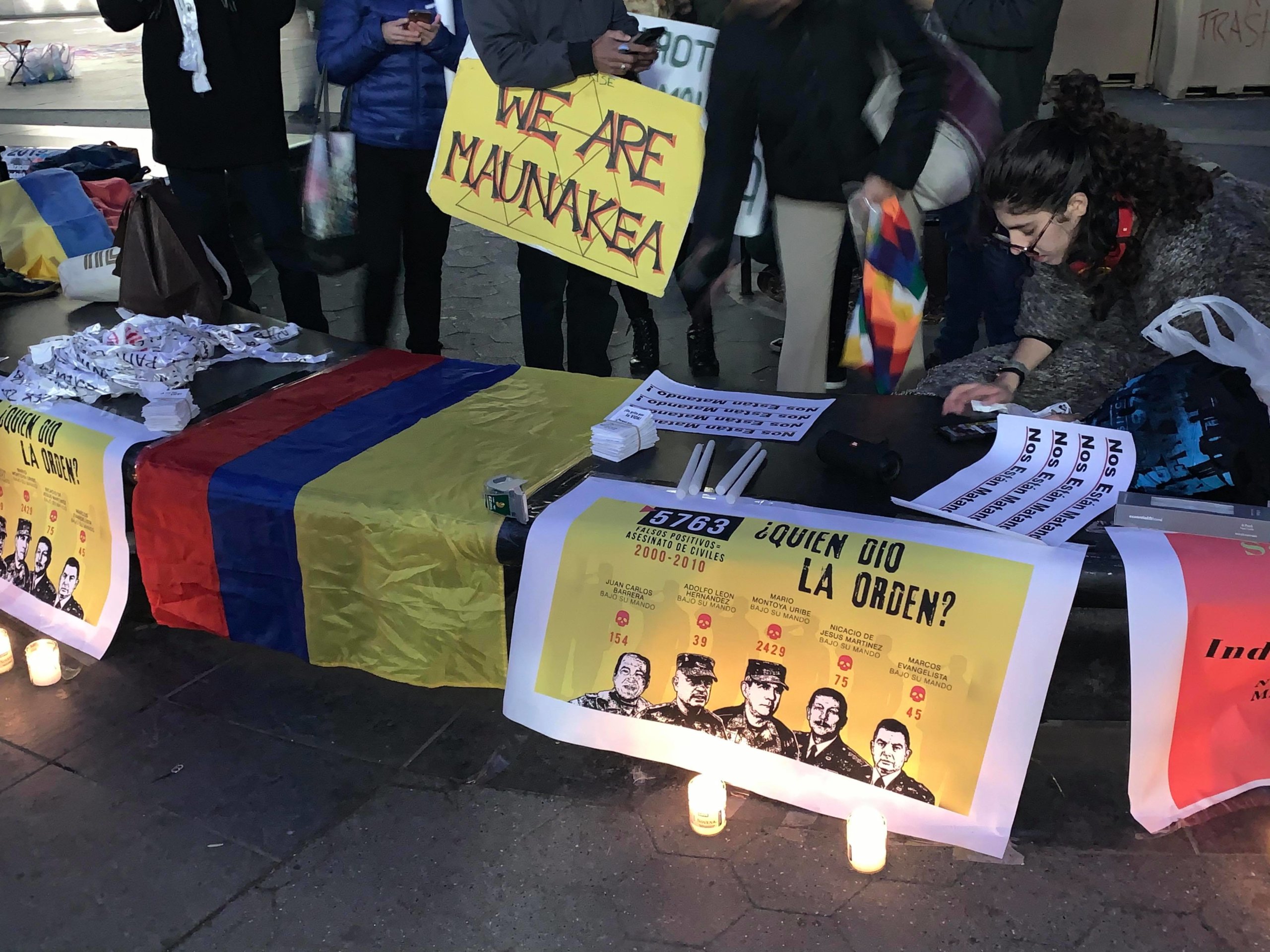 Colombianos se reunieron en NY para pedir respeto por la paz y la vida
