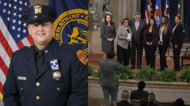 Policía hispano de Suffolk honrado póstumamente por el Fiscal General de EEUU