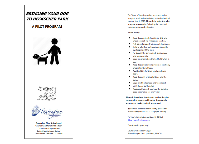 Huntington abre el Heckscher Park para pasear perros con correa