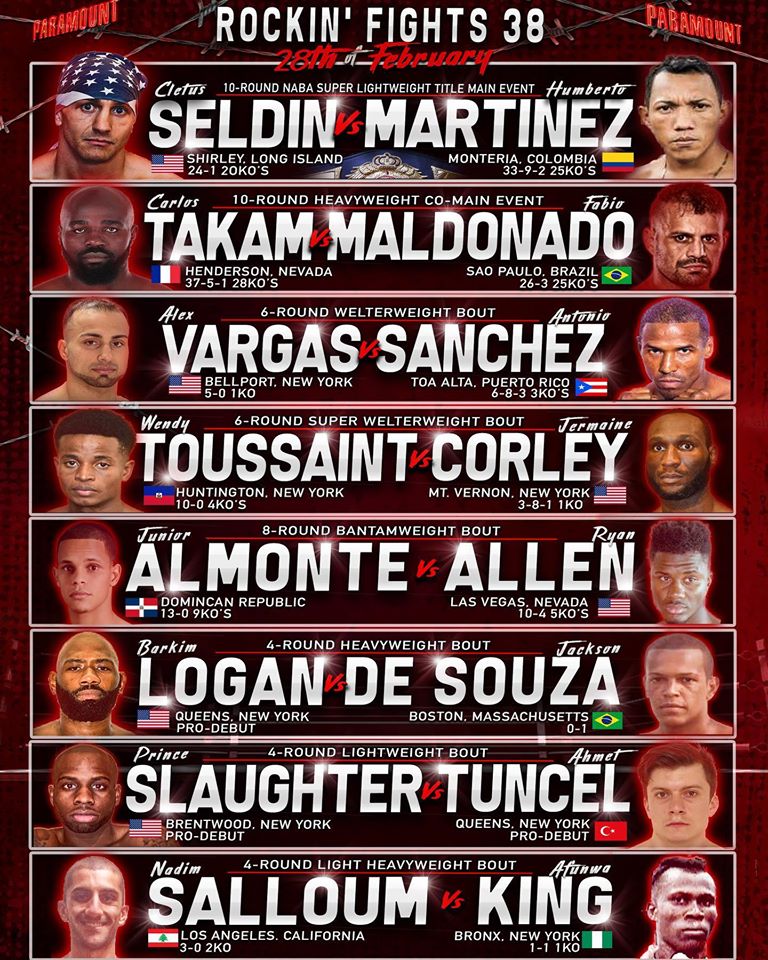Presentan gran cartelera de boxeo Rockin' Fights 38 en Huntington