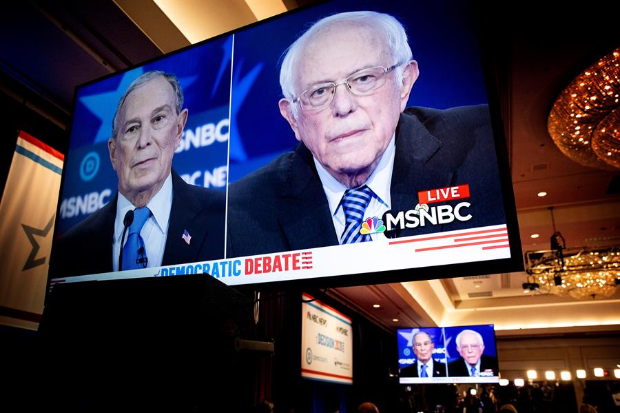 Las primarias demócratas explotan contra Bloomberg en el debate de Las Vegas
