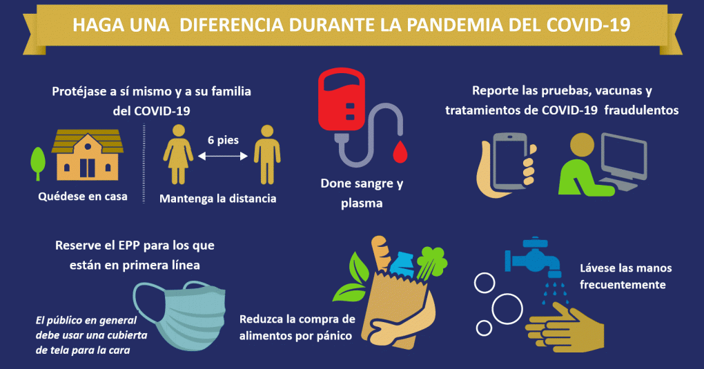 Haga una diferencia en su comunidad durante la pandemia del Coronavirus