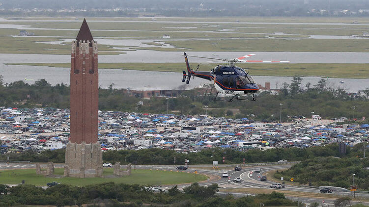 Patrullaje en helicóptero en el 3er. día consecutivo de avistamientos de tiburones en L.I.