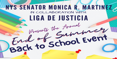 Anuncian donación de útiles escolares en Brentwood y Bellport