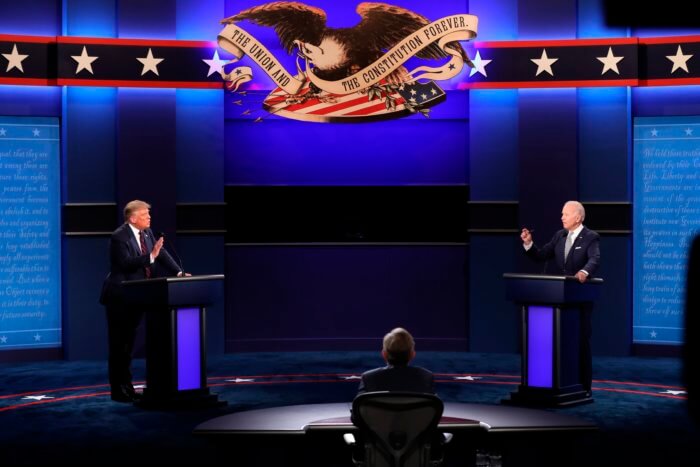 Trump intenta desorientar a Biden en un primer debate caótico y agrio