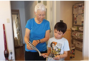 NYC GRANDMOTHER AND GRANDKID
