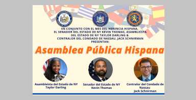 Invitan a Asamblea Pública Hispana virtual con funcionarios electos de Long Island