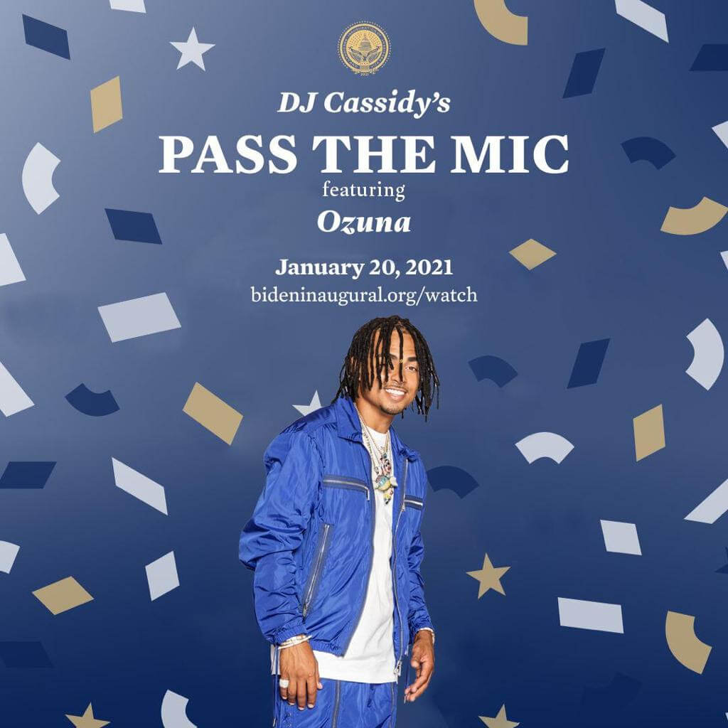 OZUNA confirmado a participar en el programa estelar de  inauguración de Joe Biden y Kamala Harris “Celebrating America”