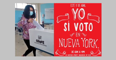 Consulado de Perú en Nueva York llama a peruanos a votar en elecciones del domingo