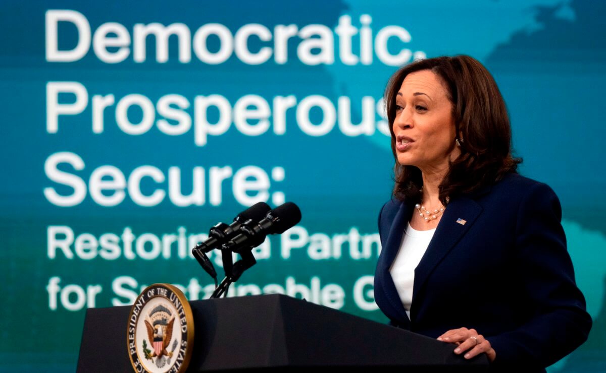 Kamala Harris no ve posible que el Triángulo Norte progrese si hay corrupción