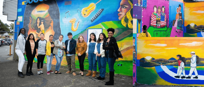 Mural en La Placita de Brentwood cuenta nuestra historia inmigrante