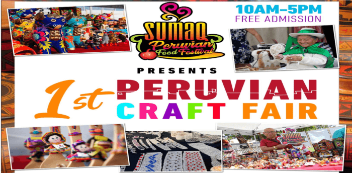Invitan a la 1ra. Feria Gratuita de Artesanía Peruana en Long Island