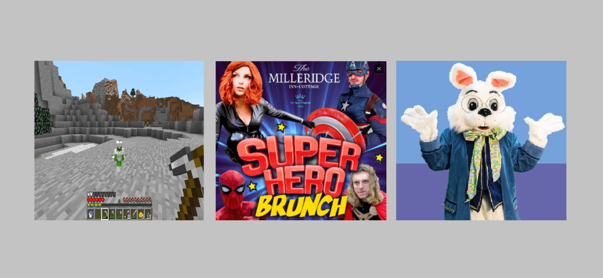 Vívelo LI : A jugar Minecraft, Brunch con Superhéroes y Selfies con el Conejito