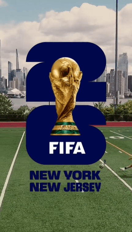 Sede anfitriona NY/NJ presenta su marca y logotipo para el Mundial de fútbol 2026