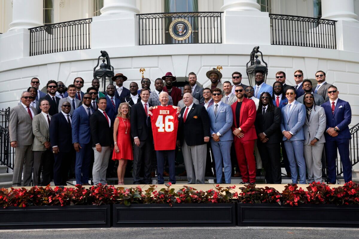 Los Jefes del Super Bowl homenajeados en la Casa Blanca