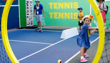 Celebran 'Día del Niño de Arthur Ashe' en el US Open en Queens