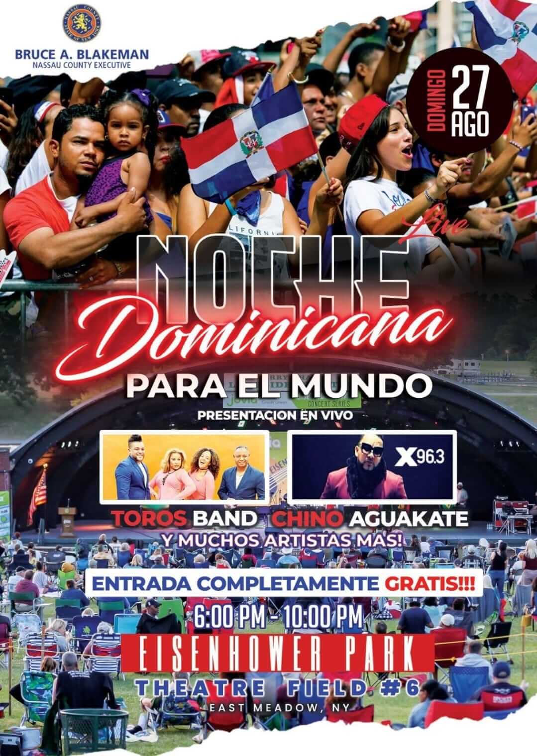 Condado Nassau festeja la Noche Dominicana para el Mundo