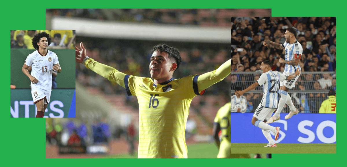 Eliminatorias: Argentina perfecta, Ecuador letal, Venezuela bella