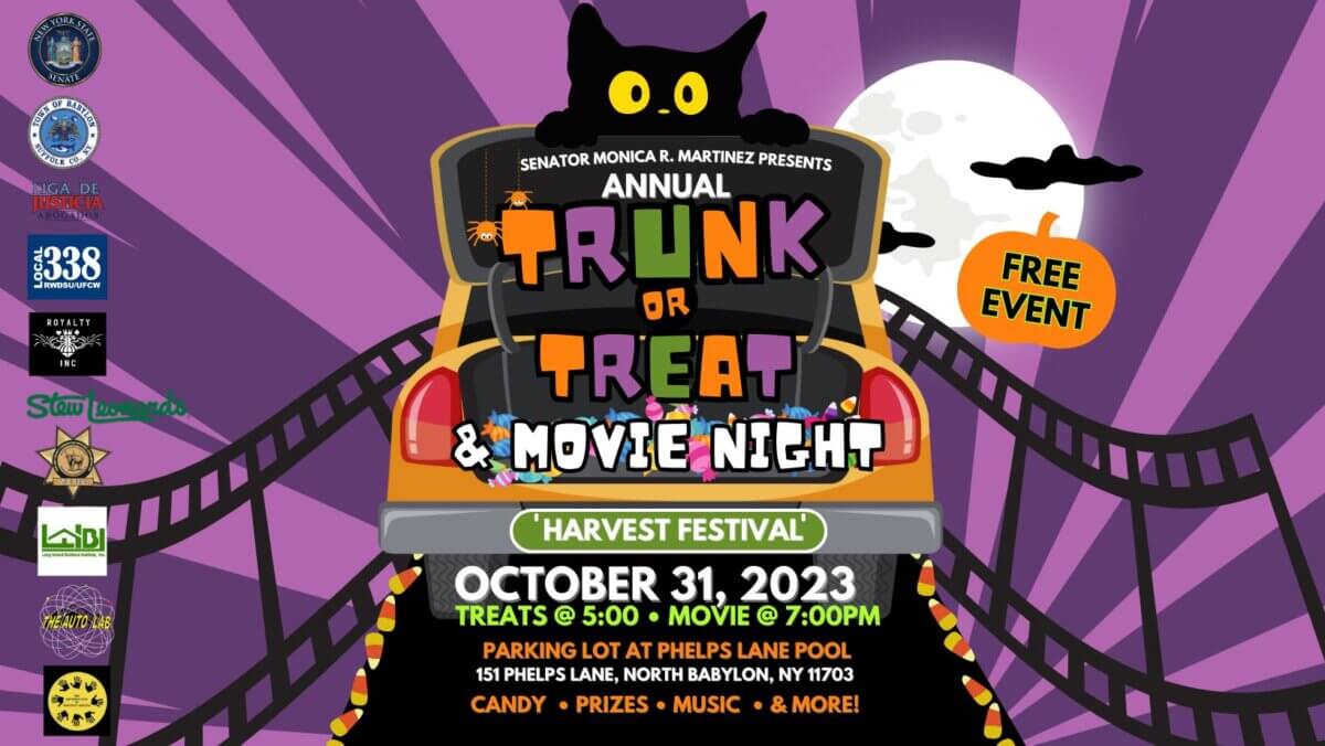 Invitan a noche de brujas de 'Trunk o Treat' y película en Suffolk