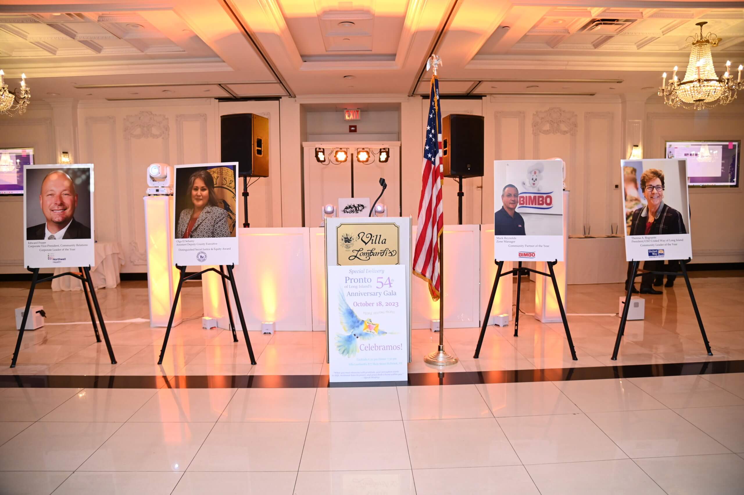 Celebran exitosa Gala del 54 aniversario de Pronto of Long Island