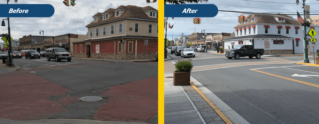 Antes y después ... Westbury completa proyectos de revitalización de su Downtown