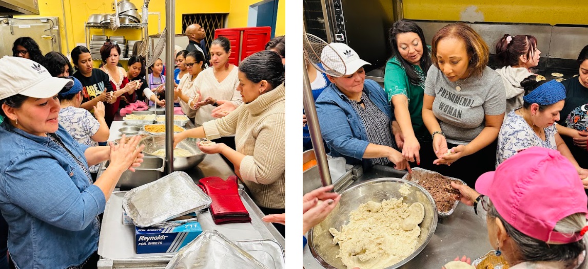 Estudiantes de Uniondale preparan pupusas y celebran la cultura salvadoreña