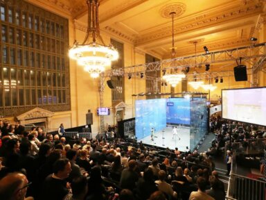 El prestigioso Torneo de Campeones de Squash de JP Morgan trae emoción a la Grand Central Terminal