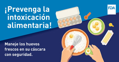 Prevenga la intoxicación al comer huevos