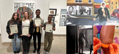 Estudiantes de Uniondale High School destacados en la mejor exposición de arte de Long Island