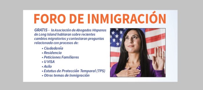 Organizan foro de inmigración en la Oficina de Asuntos Hispanos