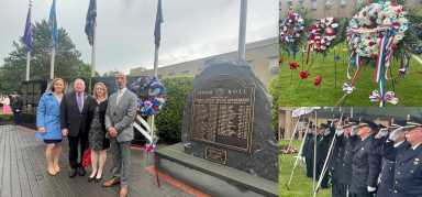 Caucus Minoritario en ceremonia conmemorativa de la policía de Nassau