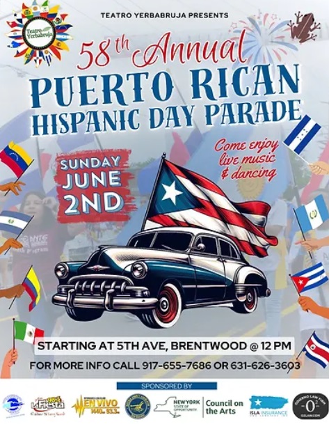 Invitan al Desfile Puertorriqueño Hispano este domingo en Brentwood