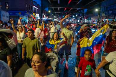 Venezolanos en Nueva York reclaman que se respete deseo del pueblo en las urnas