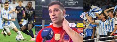 Argentina elimina a Ecuador y pasa a semis gracias al 'Dibu' Martínez