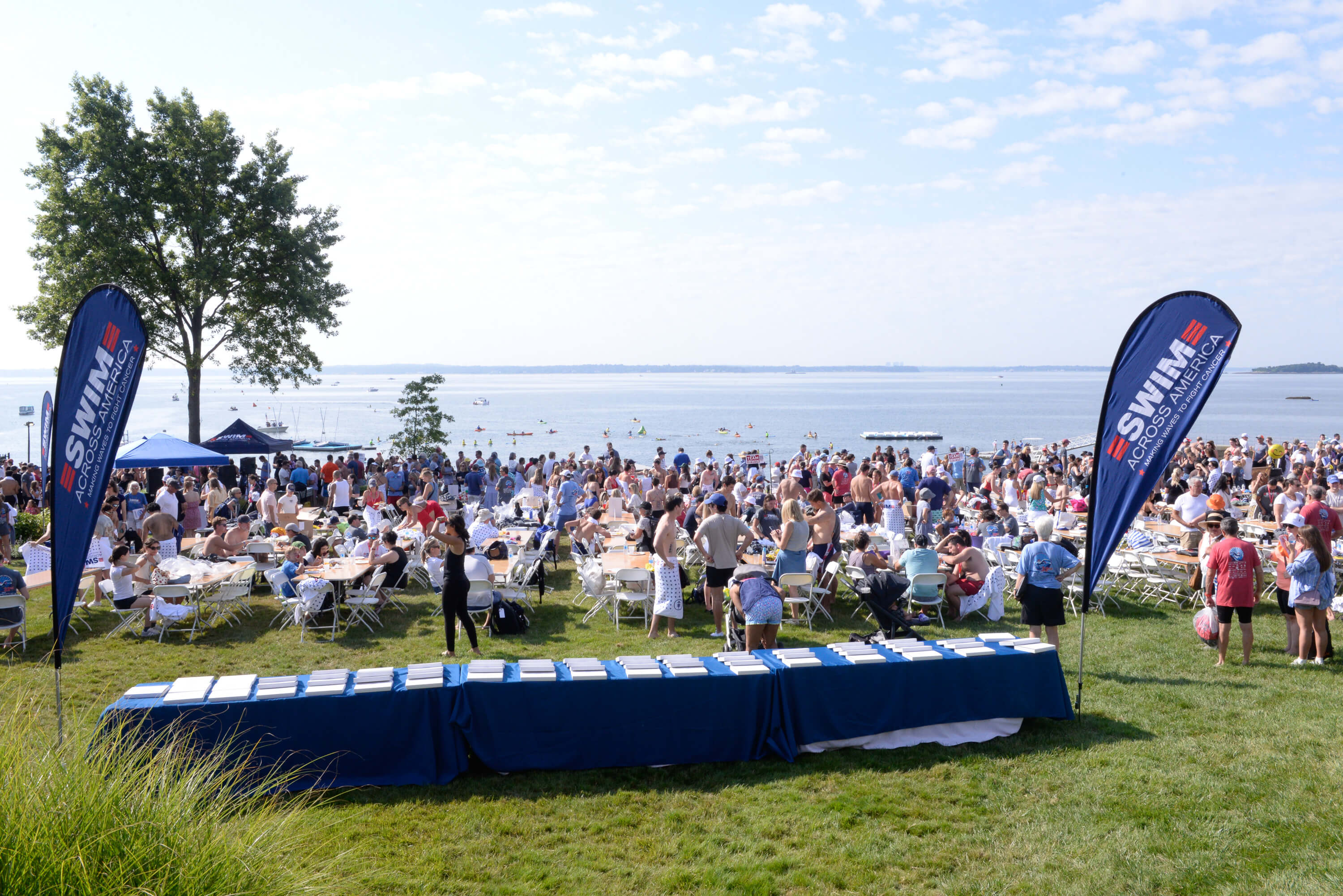 Carrera de natación Swim Across America - Long Island Sound impulsa la lucha contra el cáncer