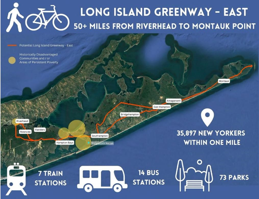 Anuncian la expansión del sendero Long Island Greenway Trail