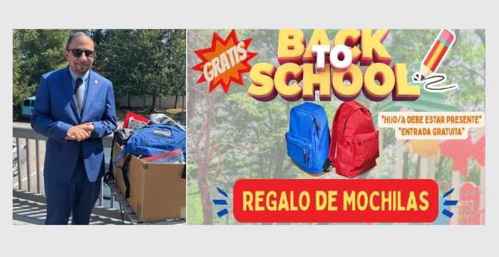Vicepresidente Phil Ramos regalará mochilas para el regreso a clases en Brentwood