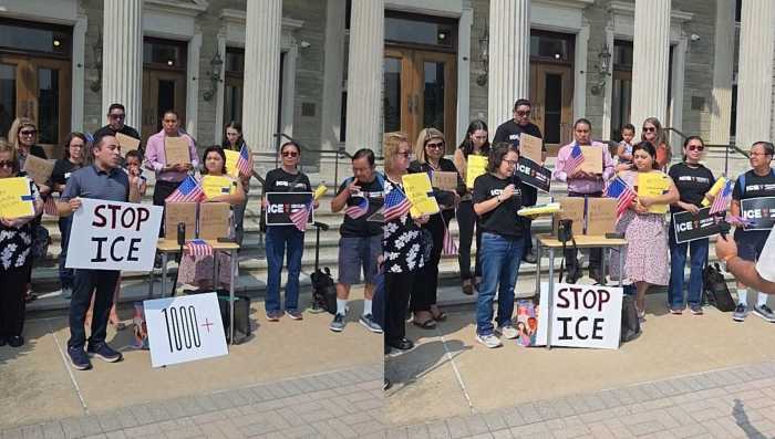 Entregan más de 1000 peticiones para proteger a familias inmigrantes de arrestos de ICE en Long Island