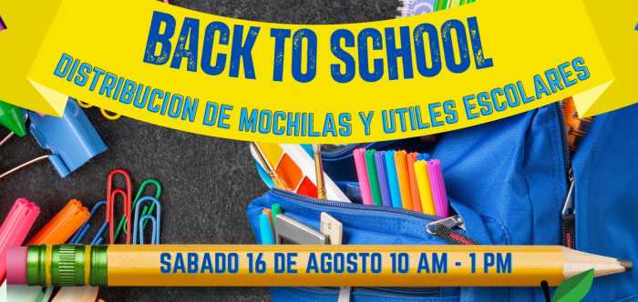 ¡Mochilas Listas! para el Regreso a Clases, distribución gratis en Brentwood