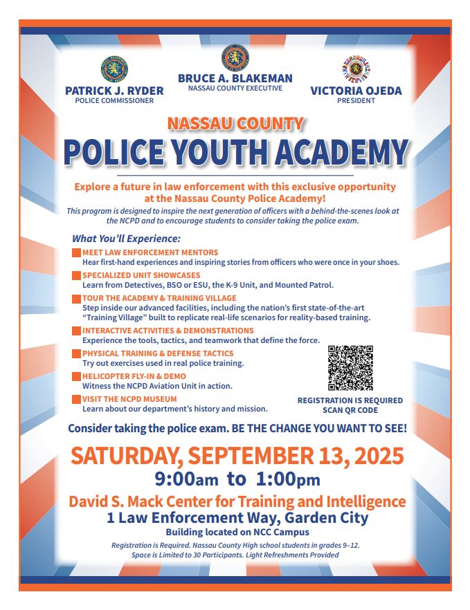 Inscripciones abiertas para participar en la Academia Juvenil de la Policía de Nassau