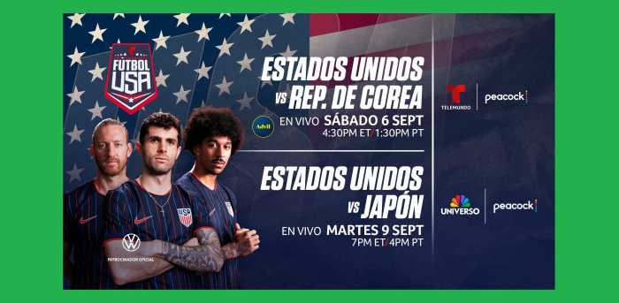 EEUU vs. Corea en Nueva Jersey, va en vivo por Telemundo, Universo y Peacock