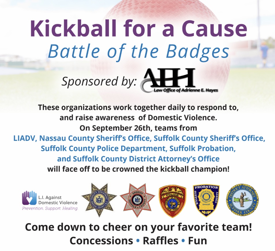 Torneo de kickball en Suffolk crea conciencia sobre la violencia doméstica