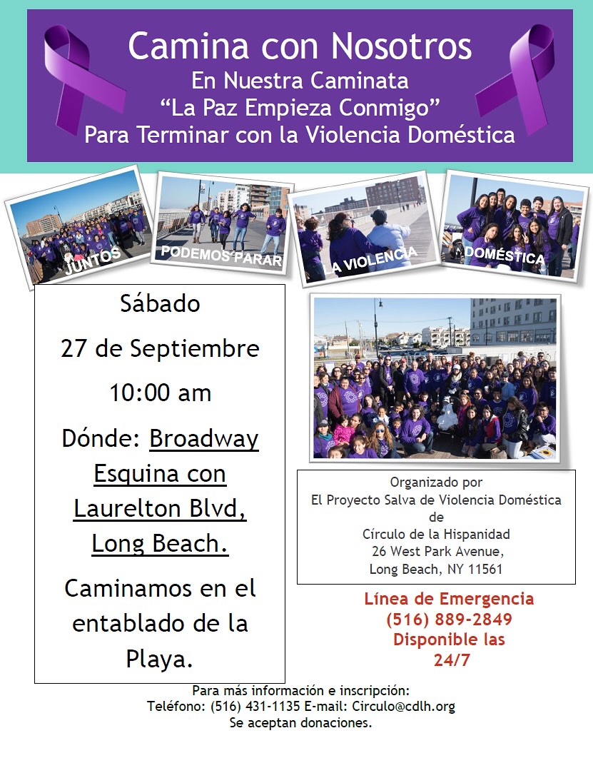 Círculo de la Hispanidad organiza caminata en Long Beach para terminar con la violencia doméstica