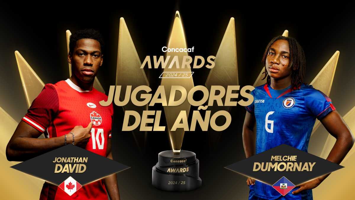 Jonathan David y Melchie Dumornay los Jugadores del Año 2024/25 de Concacaf