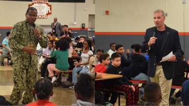 Celebran el 'Día de Agradecimiento a los Veteranos' en Edmund W. Miles Middle School