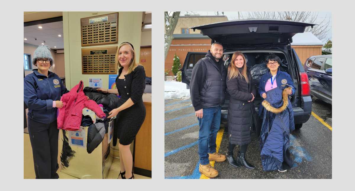 Legislador Koslow y organizaciones comunitarias entregaron abrigos en Freeport