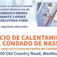 Alerta de tormenta invernal en NYC y LI, abren Centro de Calentamiento en Westbury