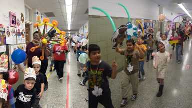 Escuelas primarias Northeast y Northwest celebran su desfile de "Acción de Gracias"