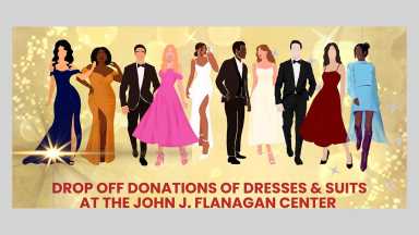 Piden donaciones de vestidos y trajes de graduación para estudiantes en Suffolk